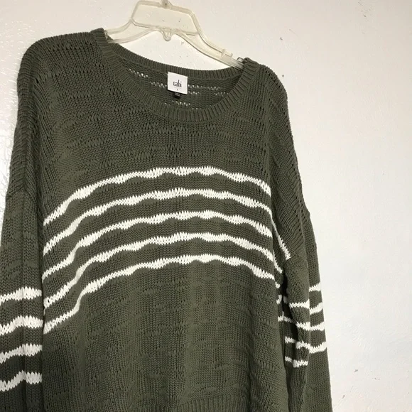 Cabi Olive Green Pullover Sweatier L - Picture 3 of 5
